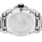 Buy Shop Gucci Dive Quartz Black Dial Silver Steel Strap Watch For Men - YA136221 USA Online