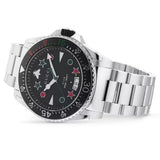 Buy Shop Gucci Dive Quartz Black Dial Silver Steel Strap Watch For Men - YA136221 USA Online