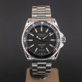 Buy Shop Gucci Dive Quartz Black Dial Silver Steel Strap Watch For Men - YA136301A USA Online