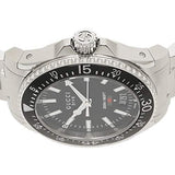Buy Shop Gucci Dive Quartz Black Dial Silver Steel Strap Watch For Men - YA136301A USA Online