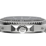 Buy Shop Gucci Dive Quartz Black Dial Silver Steel Strap Watch For Men - YA136301B USA Online