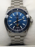 Buy Shop Gucci Dive Quartz Blue Dial Silver Steel Strap Watch For Men - YA136311 USA Online