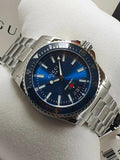 Buy Shop Gucci Dive Quartz Blue Dial Silver Steel Strap Watch For Men - YA136311 USA Online