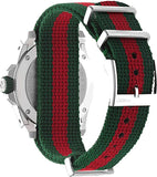 Buy Shop Gucci Dive Quartz Green Dial Two Tone NATO Strap Watch For Men - YA136339 USA Online
