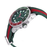 Buy Shop Gucci Dive Quartz Green Dial Two Tone NATO Strap Watch For Men - YA136339 USA Online