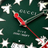 Buy Shop Gucci Dive Quartz Green Dial Two Tone NATO Strap Watch For Men - YA136339 USA Online
