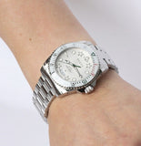 Buy Shop Gucci Dive Quartz White Dial Silver Steel Strap Watch For Men - YA136336 USA Online