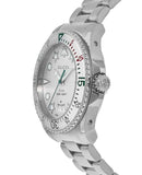 Buy Shop Gucci Dive Quartz White Dial Silver Steel Strap Watch For Men - YA136336 USA Online