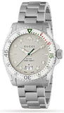 Buy Shop Gucci Dive Quartz White Dial Silver Steel Strap Watch For Men - YA136336 USA Online