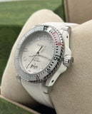 Buy Shop Gucci Dive Quartz White Dial White Rubber Strap Watch For Men - YA136337 USA Online