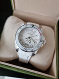 Buy Shop Gucci Dive Quartz White Dial White Rubber Strap Watch For Men - YA136337 USA Online