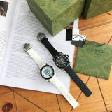 Buy Shop Gucci Dive Tiger White Dial White Rubber Strap Watch For Men - YA136329 USA Online