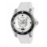 Buy Shop Gucci Dive Tiger White Dial White Rubber Strap Watch For Men - YA136329 USA Online