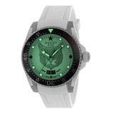 Buy Shop Gucci Dive Tiger White Dial White Rubber Strap Watch For Men - YA136329 USA Online