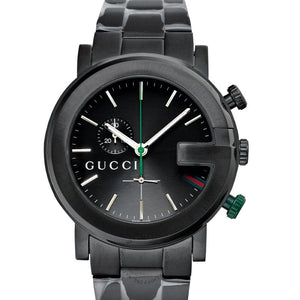Buy Shop Gucci G Chrono Black Dial Black Steel Strap Watch For Men - YA101331 USA Online