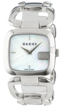 Buy Shop Gucci G-Class Mother of Pearl Dial Silver Steel Strap Watch For Women - YA125404 USA Online