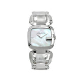 Buy Shop Gucci G-Class Mother of Pearl Dial Silver Steel Strap Watch For Women - YA125404 USA Online
