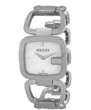 Buy Shop Gucci G-Class Mother of Pearl Dial Silver Steel Strap Watch For Women - YA125404 USA Online