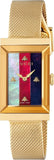 Buy Shop Gucci G-Frame Mother of Pearl Dial Yellow Gold Mesh Bracelet Watch For Women - YA147410 USA Online