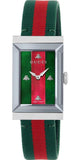 Gucci G-Frame Mother of Pearl Dial Two Tone Nylon Strap Watch For Women - YA147404