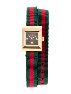 Buy Shop Gucci G-Frame Multicolored Dial Two Tone Nylon Strap Watch For Women - YA128527 USA Online
