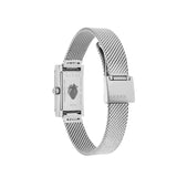 Buy Shop Gucci G Frame Quartz Diamonds Green & Red Mother of Pearl Dial Silver Mesh Bracelet Watch For Women - YA147510 USA Online
