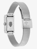 Buy Shop Gucci G Frame Quartz Diamonds Green & Red Mother of Pearl Dial Silver Mesh Bracelet Watch For Women - YA147510 USA Online