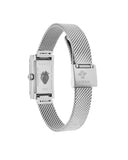 Buy Shop Gucci G Frame Quartz Diamonds Green & Red Mother of Pearl Dial Silver Mesh Bracelet Watch For Women - YA147510 USA Online