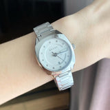 Buy Shop Gucci G Frame Quartz Diamonds Silver Dial Silver Steel Strap Watch For Women - YA142504 USA Online