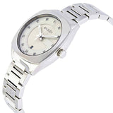 Buy Shop Gucci G Frame Quartz Diamonds Silver Dial Silver Steel Strap Watch For Women - YA142504 USA Online
