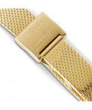 Buy Shop Gucci G Frame Quartz Diamonds White Red Blue Dial Gold Mesh Bracelet Watch For Women - YA147511 USA Online