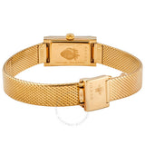 Buy Shop Gucci G Frame Quartz Diamonds White Red Blue Dial Gold Mesh Bracelet Watch For Women - YA147511 USA Online