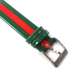 Buy Shop Gucci G Frame Quartz Green & Red Mother of Pearl Dial Multicolor Leather Strap Watch For Women - YA147408 USA Online