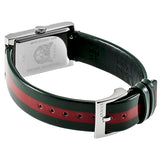 Buy Shop Gucci G Frame Quartz Green & Red Mother of Pearl Dial Multicolor Leather Strap Watch For Women - YA147408 USA Online