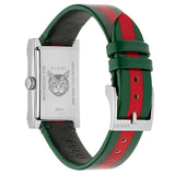 Buy Shop Gucci G Frame Quartz Green & Red Mother of Pearl Dial Multicolor Leather Strap Watch For Women - YA147408 USA Online