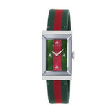 Buy Shop Gucci G Frame Quartz Green & Red Mother of Pearl Dial Multicolor Leather Strap Watch For Women - YA147408 USA Online