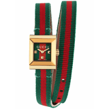 Buy Shop Gucci G-Frame Multicolored Dial Two Tone Nylon Strap Watch For Women - YA128527 USA Online