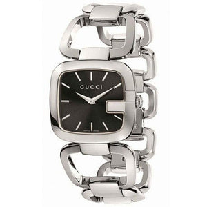 Buy Shop Gucci G Gucci Black Dial Silver Steel Strap Watch For Women - YA125407 USA Online