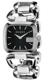 Gucci G Gucci Black Dial Silver Steel Strap Watch For Women - YA125407