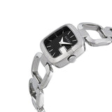 Gucci G Gucci Black Dial Silver Steel Strap Watch For Women - YA125510