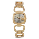 Gucci G Gucci Sunbrushed Brown Dial Rose Gold Steel Strap Watch For Women - YA125511
