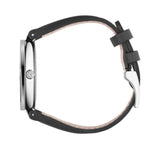 Buy Shop Gucci G Interlocking Black Dial Black Leather Strap Watch For Women - YA133301 USA Online