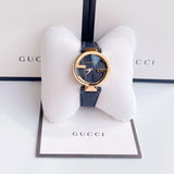 Buy Shop Gucci G Interlocking Grammy Special Edition Black Dial Black Leather Strap Watch For Men - YA133212 USA Online