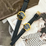 Buy Shop Gucci G Interlocking Grammy Special Edition Black Dial Black Leather Strap Watch For Men - YA133212 USA Online