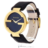 Buy Shop Gucci G Interlocking Grammy Special Edition Black Dial Black Leather Strap Watch For Men - YA133212 USA Online
