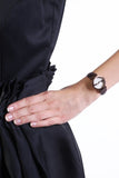 Buy Shop Gucci G Interlocking Mother of Pearl Dial Brown Leather Strap Watch For Women - YA133516 USA Online