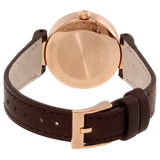 Buy Shop Gucci G Interlocking Mother of Pearl Dial Brown Leather Strap Watch For Women - YA133516 USA Online