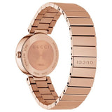 Buy Shop Gucci G Interlocking Mother of Pearl Dial Rose Gold Steel Strap Watch For Women - YA133515 USA Online