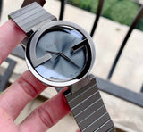 Buy Shop Gucci G Interlocking Quartz Grey Dial Grey Steel Strap Watch For Men - YA133210 USA Online