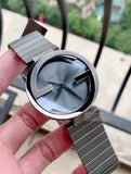 Buy Shop Gucci G Interlocking Quartz Grey Dial Grey Steel Strap Watch For Men - YA133210 USA Online